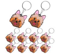 VILLCASE 10 Stück Süßer Hunde Schlüsselanhänger aus Pvc mit Niedlichem Cartoon Hundemotiv Vielseitiges Accessoire für Rucksäcke und Geschenk für Hundeliebhaber