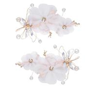 VILLCASE 2 Stück Braut Kopfschmuck Haarnadeln aus Legierung mit Quaste Elegante Damen Kopfbedeckungen für Hochzeit und Festival Modischer Antiker Stil