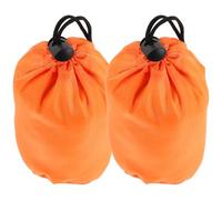 VILLCASE 2 Stück Outdoor Notfall Regenponcho Aufbewahrungstasche Kordelzug Organizer für Wandern und Reisen Vielseitiger Tragbarer Regenschutz Beutel für Kleine Gegenstände