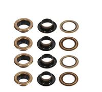 VILLCASE 20 Stück Runde Messing Ösen mit 12mm Innendurchmesser Metallösen für Schuhe und Selbstgemacht Projekte Einfach zu Montieren Vintage Look
