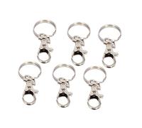 VILLCASE 20stücke Schnallenhund Schlüsselanhänger Mit Schnappverschluss Schlüsselanhängerschnalle Schlüsselschnalle Aus Metall Mit Karabinerhaken Für Schlüssel Haustier Und Hund Basteln Und