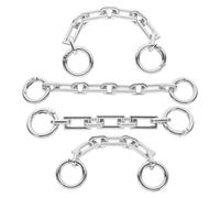 VILLCASE 4 Stück Pack Taschenriemenverlängerung Kettenriemen für Handtaschen Rucksackkette mit Metallschnallen Verstellbare Selbstgemacht Geldbörsenkette für Schulter und Umhängetasche