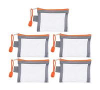 VILLCASE 5 Stück Teiliges Mini Mesh Kosmetiktaschen mit Reißverschluss Kompakte Tragbare Make-up Organizer Taschen für Lippenstift Reise-kulturbeutel für Effiziente Aufbewahrung von