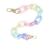 VILLCASE Bunte Acryl Ersatzkette für Taschen als Umweltfreundlicher Schulterriemen 1stück Metallkette Zubehör für Handtaschen und Tragetaschen