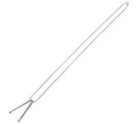 VILLCASE Drumsticks Halskette für Damen und Herren aus Metall Silberner Drumstick Anhänger Langlebiger Herrenschmuck Modisches Accessoire für Alltag und Bühne