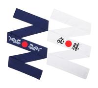 VILLCASE Karate Kid Stirnband 2 Stück pack aus Baumwolle Japanische Kopfband mit Glattem Gefühl und Atmungsaktiv für Sport und Gesichtspflege