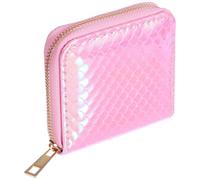 VILLCASE Kleine Geldbörse aus Pu Leder mit Reißverschluss und Mermaid Design Schlankes Leichtes Münzbeutel für Frauen und Mädchen für Arbeit und Alltag