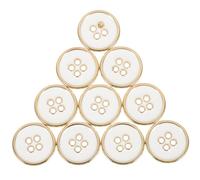 VILLCASE Praktische Metallknöpfe 10 Stück 0.79 Zoll Runde Handgefertigte Knöpfe Für Mantel Anzug Diy Kleidungsknöpfe Windmantel Freizeitkleidung