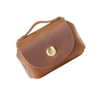 VILLCASE Schlüsseltasche aus Echtem Leder Kompakte Autoschlüssel Aufbewahrung mit Münzfach Tragbarer Schlüsselhalter für Damen Alltag Freizeit