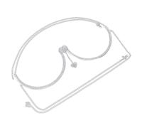 VILLCASE Strass Kette mit Kristallherz Anhänger Silberne Körperkette für Frauen Modischer Körperschmuck für Club Festival und Party