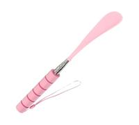 VILLCASE Teleskop Schuhanzieher aus Metall Ausziehbar 30 80Cm Praktische Anziehhilfe für Herren und Damen im Haushalt (Rosa 1 Stück)