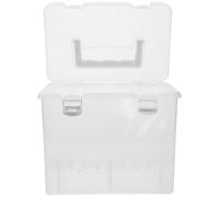 VILLCASE Transparente Marker Aufbewahrungsbox mit Großem Fassungsvermögen Tragbarer Organizer für Stifte Wachsmalstifte und Zeichentools mit Praktischem Griff für Künstlerbedarf