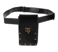VILLCASE Vintage PU Gürteltasche Im Punk Stil Kleine Bauchtasche für Alltag und Reisen Modische Retro Bauchtasche mit Praktischem Stauraum