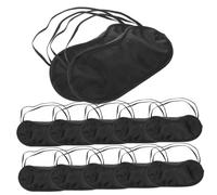 VILLFUL 10 Stück Teiliges Weiche Schlafaugenmasken aus Leichtem Polyester Lichtundurchlässig Druckentlastend für Erholsamen Schlaf Reisen und Zuhause Komfortabel und Hautfreundlich