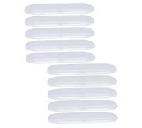 VILLFUL 10stücke Plastik Bleistiftbox mit Schnappverschluss Transparente Stiftebehälter für Federmäppchen Kleine Stifteaufbewahrungsboxen für Schule oder Büro