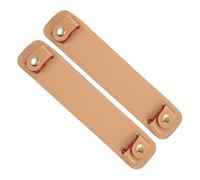 VILLFUL 2 Stück Abnehmbares Pu-Leder Schulterpolster für Taschenriemen Dicke Druckentlastung Schulterpads Passend für Handtaschen Umhängetaschen und Einkaufstaschen