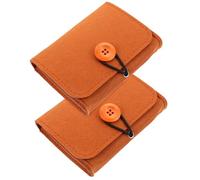 VILLFUL 2 Stück Ätherische Öle Aufbewahrungstasche Tragbare Organizer Tasche aus Filz und Vliesstoff Stoßfeste Flaschentasche für Reise und Zuhause Kompakt und Leicht Schutz für Parfüm