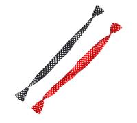 VILLFUL 2 Stück Teiliges Chiffon Stirnband mit Großen Punkten Elastisch und Bequem Modisches Haarband für Damen zum Yoga Schminken Gesichtspflege und Alltag Langlebiges nicht