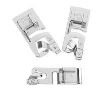 VILLFUL 3 Stück Teiliges Multifunktions Nähfuß Zubehör für Haushaltsnähmaschinen Langlebige Rolled Hem Presser Feet Einfache Installation Kompatibel für Anfänger und Profis