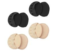 VILLFUL 4 Paare Unsichtbare Damen Zehensocken mit Halber Vorderfußpolsterung Atmungsaktiv Dehnbar Schmerzlindernd Geeignet für High Heels Slingpumps Pumps Mules und Flache Schuhe