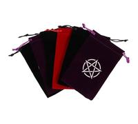 VILLFUL 6 Stück pack Tarotbeutel mit Kordelzug Schmuckbeutel aus Weichem Fleece Kompakte Aufbewahrungstasche für Tarotkarten und Kleine Gegenstände Tragbar und Vielseitig für Reise