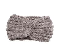 VILLFUL Geknotetes gestricktes Stirnband Damen warmes Wollhaarband sportlicher Headwrap für Mädchen und Frauen Kaffee weiches dehnbares Haarschmuck für kalte Tage vielseitig und modisch