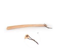 VILLFUL Langer Schuhlöffel aus Holz für Bequemes Anziehen Ergonomischer Schuhanzieher mit Langem Griff Geeignet für Senioren Schwangere und Hohe Schuhe Langlebiges Material Hilfsmittel