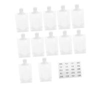 VILLFUL Nachfüllbare Reise Lotion Squeeze Beutel mit Auslaufschutz Wiederverwendbare Plastikflaschen für Flüssigkeiten im Handgepäck TSA gerecht für Flugzeug und Camping