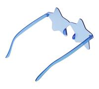 VILLFUL Sternförmige Party Star Sonnenbrille aus Blauem PC Material Modisch und Robust nicht Leicht zu Brechen oder Verformen für Sommer