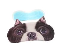 VILLFUL Weiche Atmungsaktive Cartoon Tier Schlafmaske mit Kühlendem Eisbeutel Hunde Bequeme Augenbinde zum Schlafen und Reisen Verstellbar für Zuhause und Unterwegs