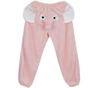 Vimlo Jumbo Trunks Pyjamas, Elefantenhosen for Männer und Frauen, lustige, süße, weiche Elefantenrüssel-Pyjamahosen for Männer, Elefanten-Pyjamas (Color : Pink Long, Size : 4XL)
