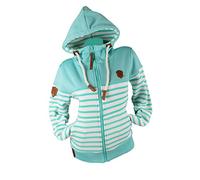 VIN TE Damen Sweat Jacke Kapuze Hoodie Fleece Übergangsjacke Anker Sterne Steuerrad S M L XL 2XL 3XL 4XL 5XL 6XL 7XL (as3, alpha, 3x_l, regular, regular, Türkis-2114, 3XL)