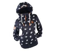 VIN TE Damen Sweat Jacke Kapuze Hoodie Fleece Übergangsjacke Anker Sterne Steuerrad S M L XL 2XL 3XL 4XL 5XL 6XL 7XL (DE/NL/SE/PL, Alphanumerisch, 6XL, Regular, Regular, Blau-2024)