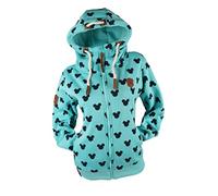 VIN TE Damen Sweat Jacke Kapuze Hoodie Fleece Übergangsjacke Anker Sterne Steuerrad S M L XL 2XL 3XL 4XL 5XL 6XL 7XL (as3, alpha, xx_l, regular, regular, Aquablau-2109)