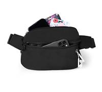 Vinabo Gürteltasche für Herren und Damen, Unisex, wasserdicht, Taille Bag mit Jack für Kopfhörer mit Reißverschluss, Verstellbarer Gürtel für Outdoor-Training, Wandern