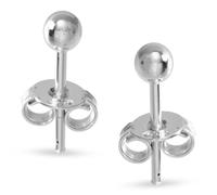 VINANI Ohrstecker Kugel Mini Sterling Silber 925 Ohrringe OMK