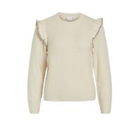 VINANZY L/S O-NECK FLOUNCE KNIT TOP/BF Schwarz XS