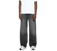 Vince Baggy Fit Jeans Mid Grey B Stickerei Jeans Herren 5 Pocket Style Mit Knopf- und Reißverschluss 100% Baumwolle, Farbe:Mid Grey, Hosengröße:W36 L32