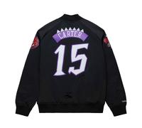 Vince Carter #15 Toronto Raptors Player Maxxed Out Satin Bomber NBA Jacke Schwarz - 2XL