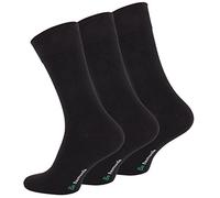 Vincent Creation 12 Paar Schwarze Herren Business-Socken aus reiner Bio-Baumwolle