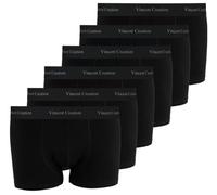 Vincent Creation 6er Pack Boxershorts, Boxer, Unterhose, Herren Retroshorts, schwarz, Gr. L
