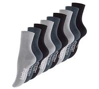 Vincent Creation 9 Paar Bambus Socken, Unisex Bambussocken für Damen und Herren, Handgekettelte Spitze (35-38, 9 Paar - Assorted (Grau, Stargazer, Schwarz))