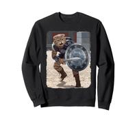 Vincent HIE Gladiator Katze Parodie Film Roman Hero Fun Retro Sweatshirt