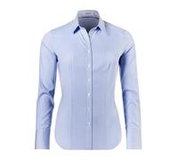 Vincenzo Boretti Bluse, modern-fit/leicht tailliert, Hemdkragen, gestreift - bügelleicht blau/weiß 40