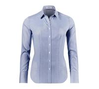 Vincenzo Boretti Bluse, modern-fit/leicht tailliert, Hemdkragen, gestreift - bügelleicht dunkelblau/weiß 40