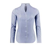 Vincenzo Boretti Bluse, modern-fit/leicht tailliert, Kelchkragen, gestreift - bügelleicht dunkelblau/weiß 34