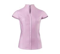 Vincenzo Boretti Bluse, modern-fit/leicht tailliert, Kelchkragen, Soft Oxford, Kurzarm - bügelleicht rosa 34