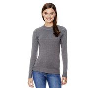 Vincenzo Boretti Damen Pullover Stehkragen Rundhals Ausschnitt modern elegant Chick edel weich Strick-Pullover dunkelgrau M