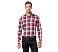 Vincenzo Boretti Herren-Hemd bügelfrei 100% Baumwolle Slim-fit tailliert Uni-Farben - Männer lang-arm Hemden für Anzug Krawatte Business Hochzeit Freizeit