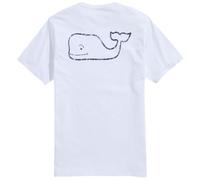 Vineyard Vines Herren Kurzärmeliges Vintage Waltasche T-Shirt, Weiße Kappe, X-Klein